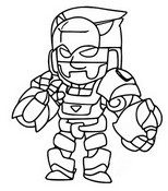 Coloring page Gold Mecha Bo