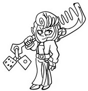Coloriage Rockabilly Mortis