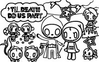 Disegno da colorare - Til Death Do Us Part - Tokidoki