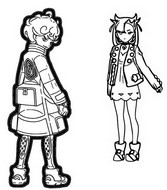 Coloriage Rosemary et Travis
