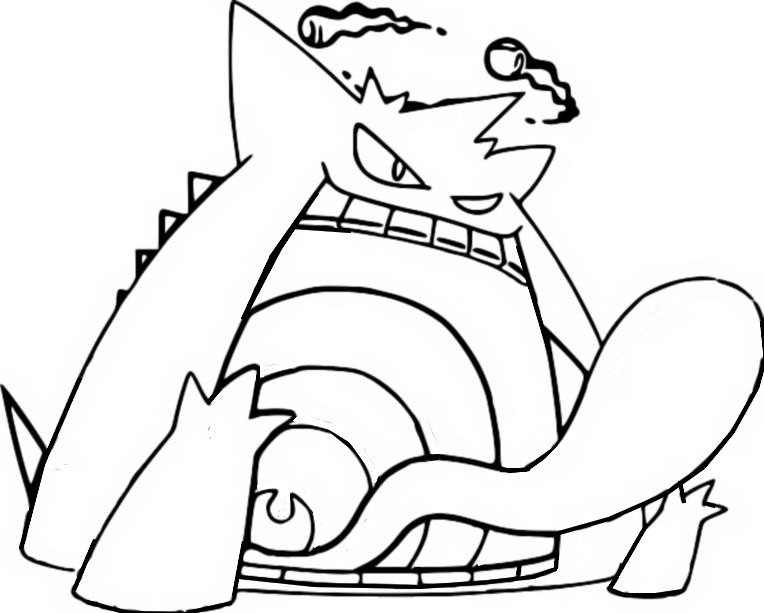 Coloring page Gigantamax Gengar