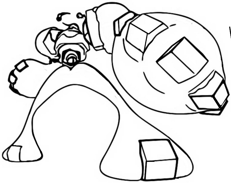 Coloring page Gigantamax Melmetal