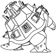 Desenho para colorir Gigantamax Blastoise