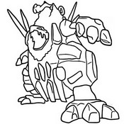 Coloring page Gigantamax Coalossal