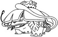 Coloring page Gigantamax Venusaur