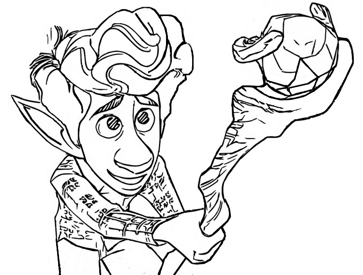 Coloring page Ian Lightfoot