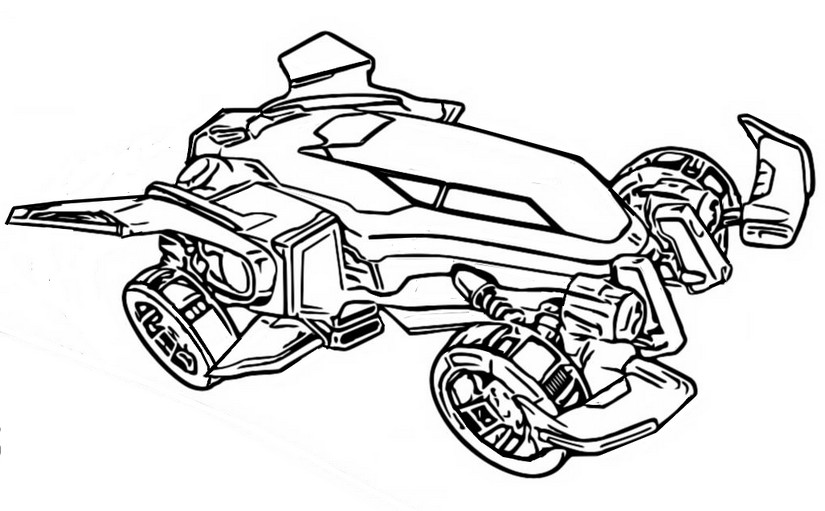 Dibujo para colorear Rocket League