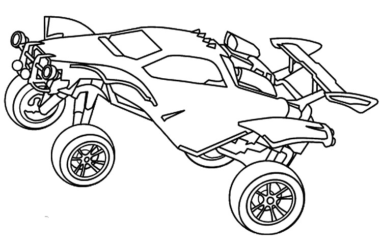 Dibujo para colorear Rocket League