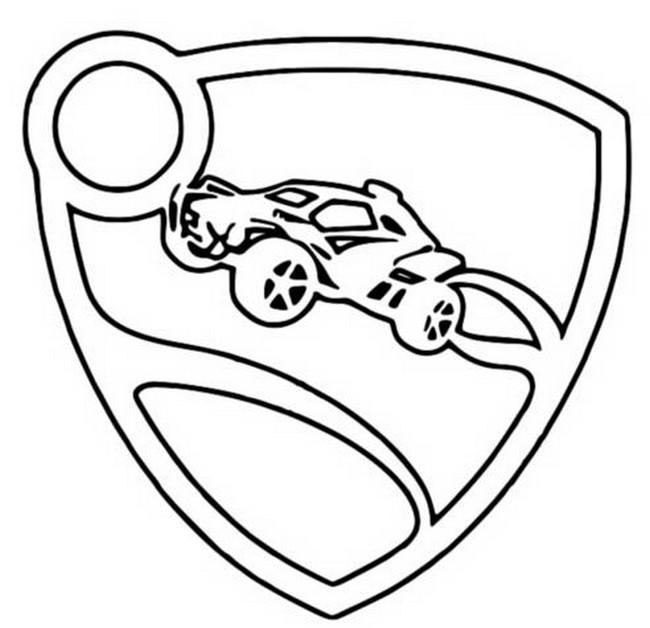 Dibujo para colorear Rocket League