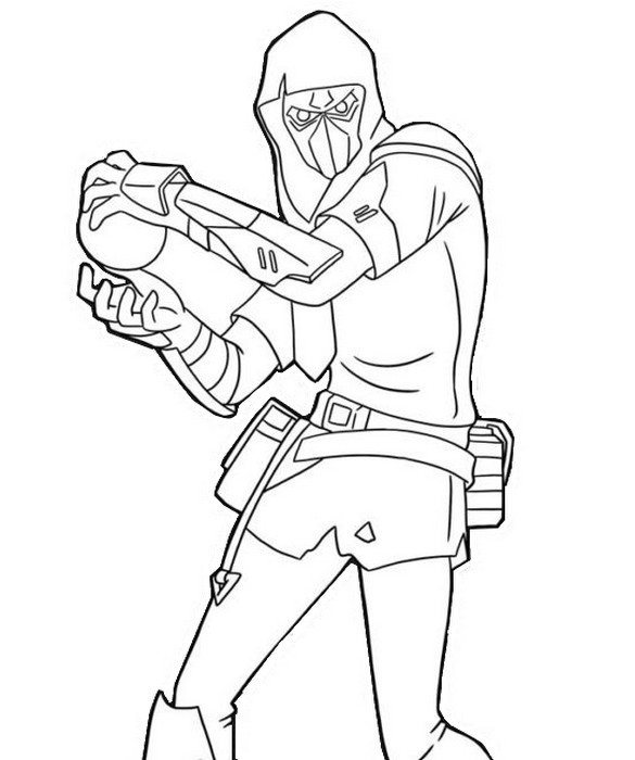 Coloring page Fusion - Fortnite Chapter 2 Season 1