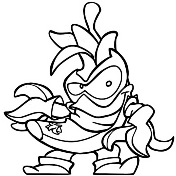 Desenho para colorir Furious Gang 017 Badnana