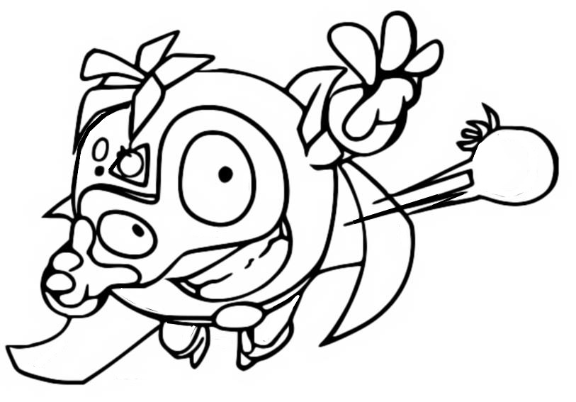 Coloriage T-Mate 062 Cool Troop - Superzings