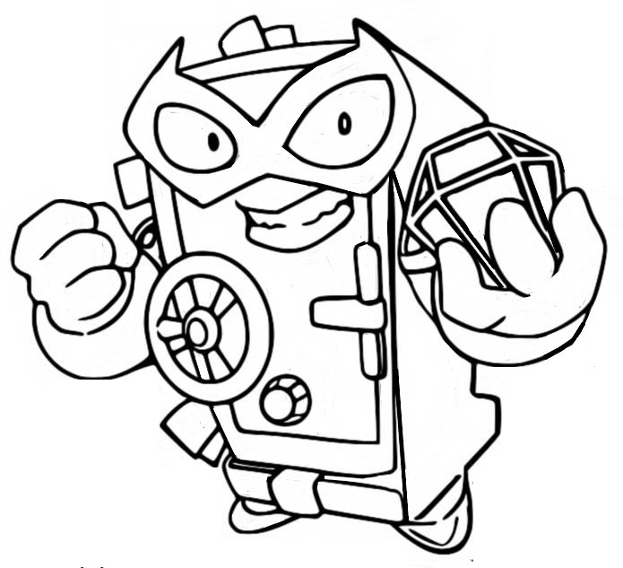 Coloring page Lock Down - Superzings