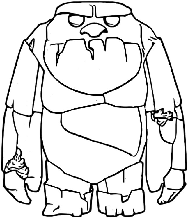 Coloring page Earth giant
