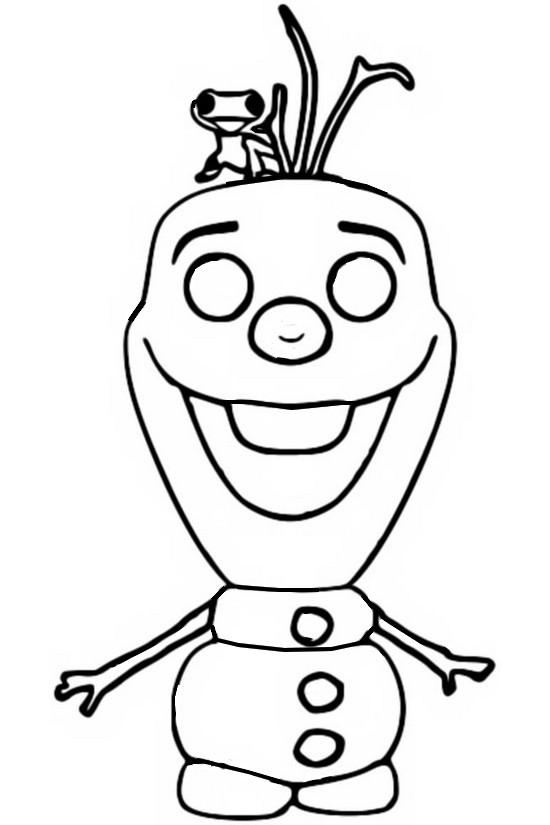 Desenho para colorir Olaf