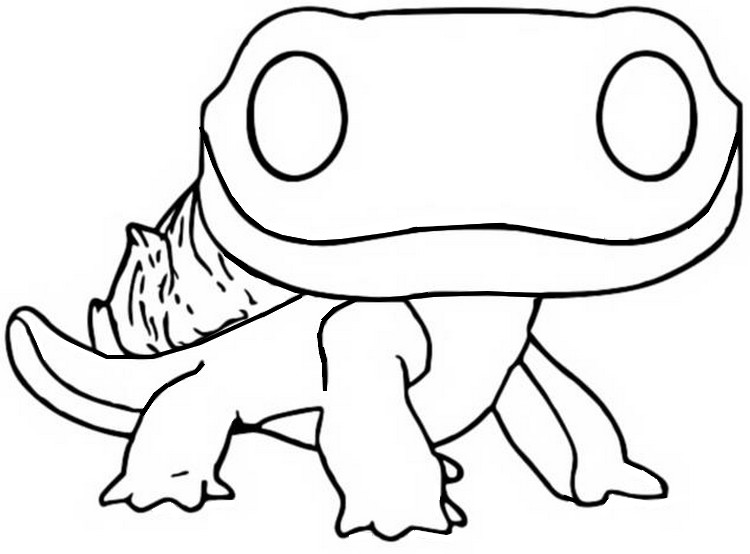 Desenho para colorir Funko Pop Frozen 2 : Salamandra de espírito de fogo 4