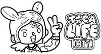 Coloring page City