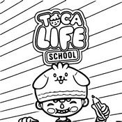 Coloring page School