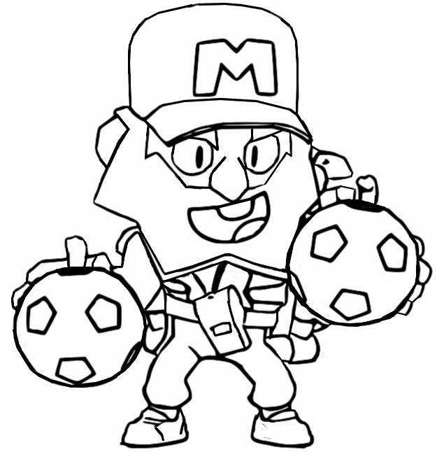 Dibujo para colorear Dynamike Entrenador