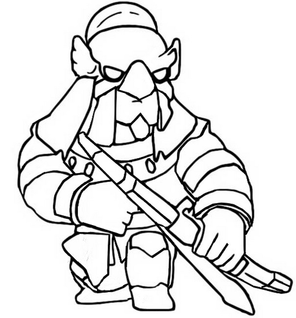 Coloring page Horus Bo - Brawl Stars March 2020 Update