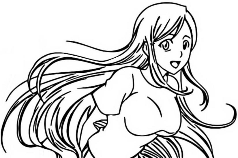 Disegno da colorare Orihime Inoue