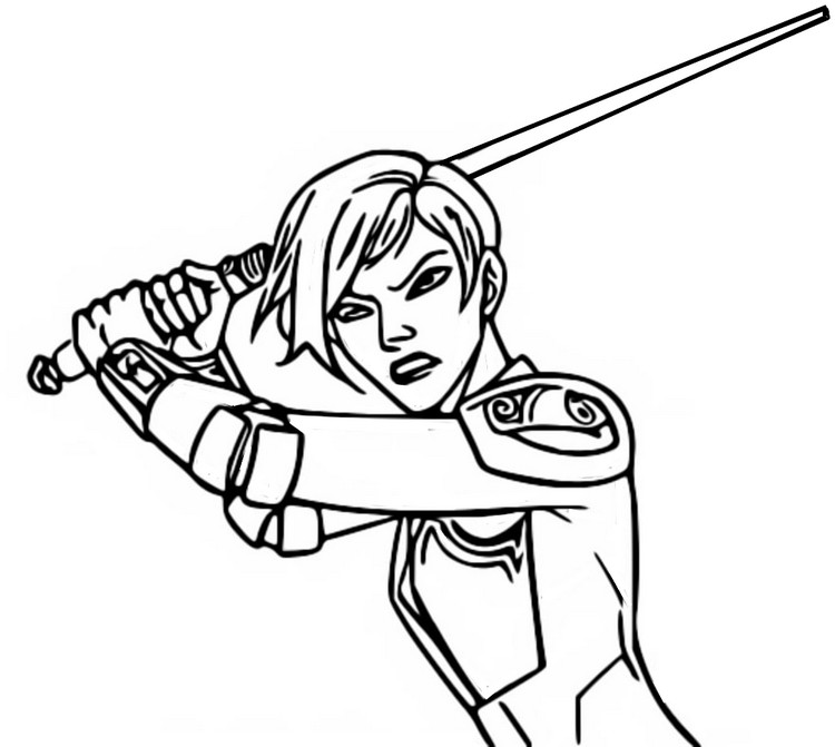 Desenho para colorir Sabine