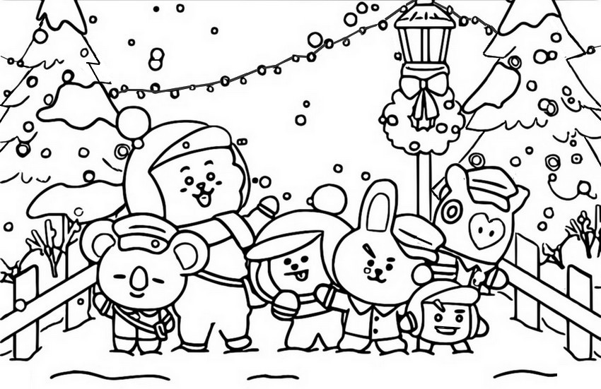 Desenho para colorir Natal