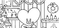 색칠 산타 클로스에게 보내는 편지