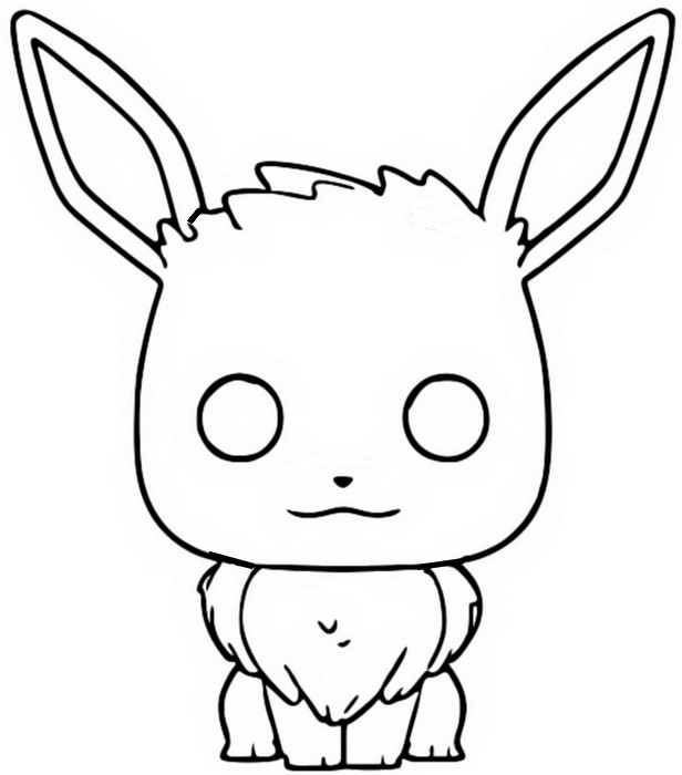 Dibujo para colorear Funko Pop Pokémon : Eeve 3