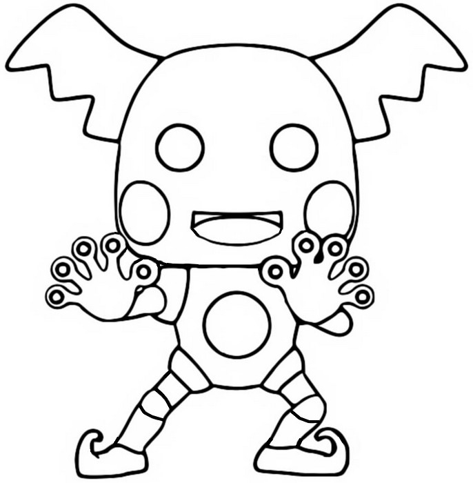 Kleurplaat Mr.Mime