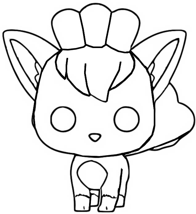 Coloriage Vulpix - Goupix