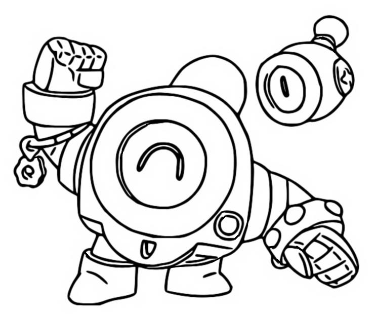 Desenhos Para Colorir Brawl Stars Pam