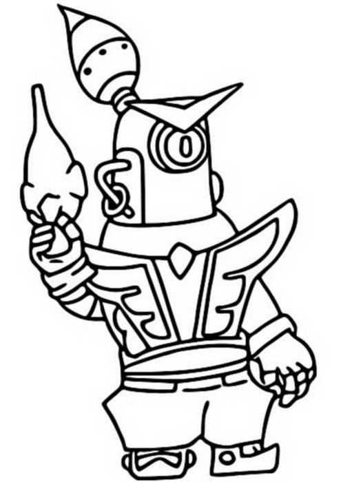 Coloring page Guard Rico