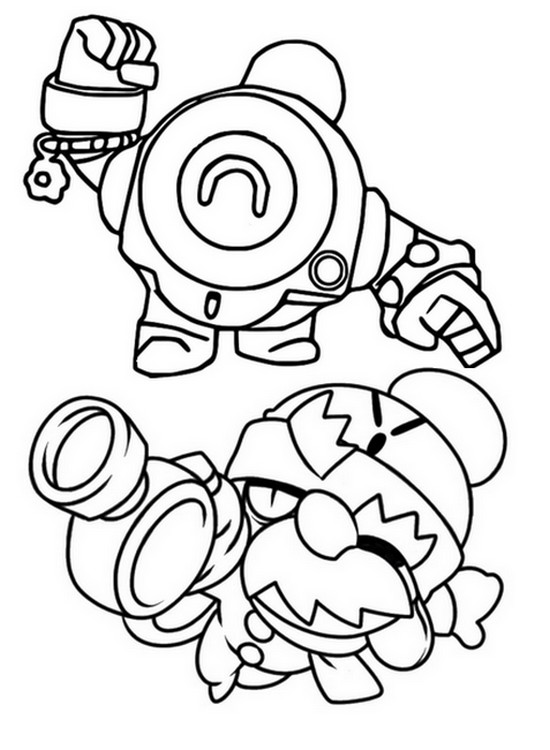 Coloring Page Brawl Stars May 2020 Update New Brawlers 9 - pam brawl stars ara colorir