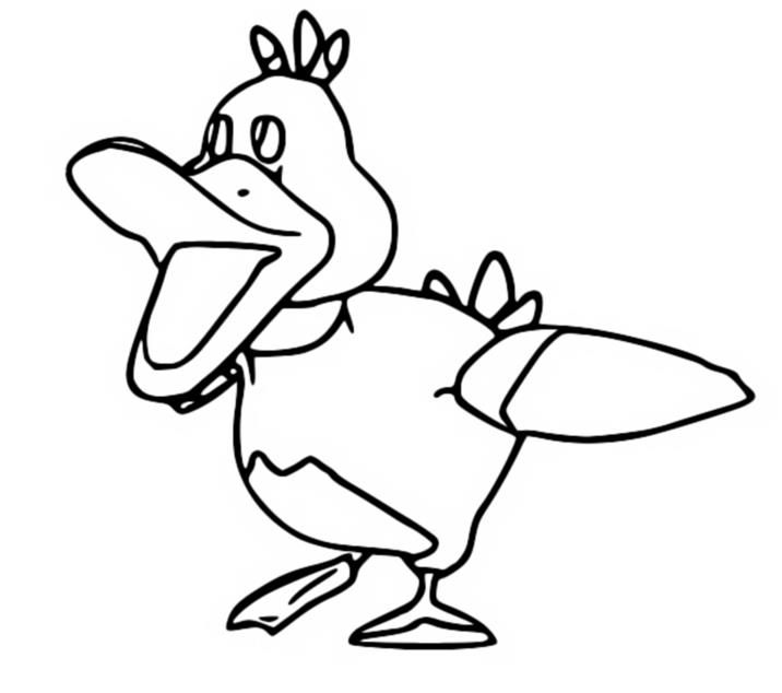 Coloring page Duck