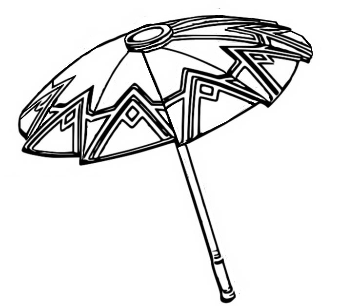 Dibujo para colorear Paraguas