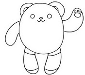 Desenho para colorir Bada