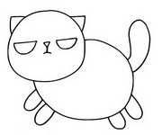 Desenho para colorir Fat Cat Mat