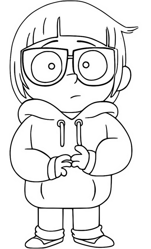 Coloring page Chloe Park - We bare bears