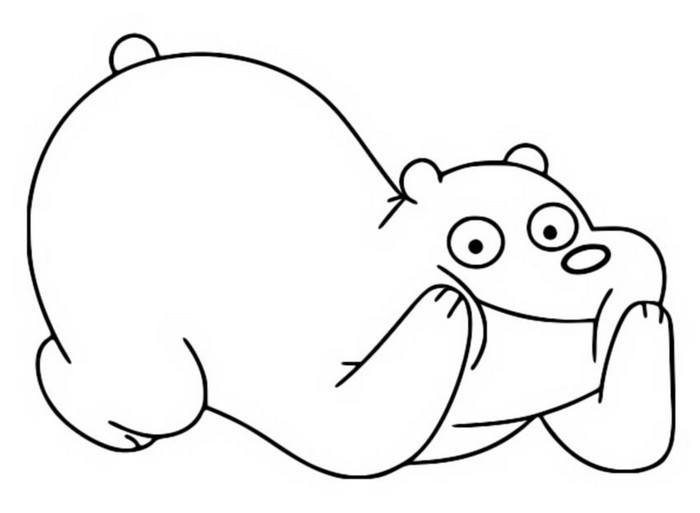 Coloring page Grizzly - We bare bears