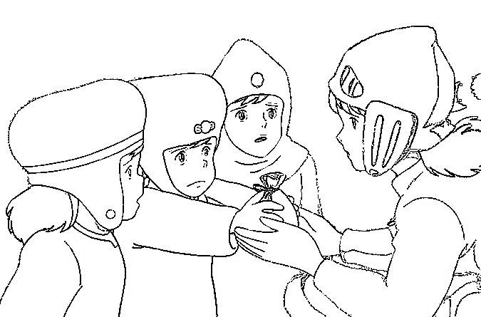 Dibujo para colorear Nausicaa