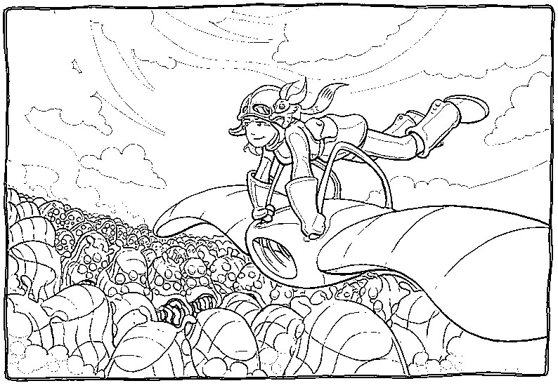 Dibujo para colorear Nausicaa