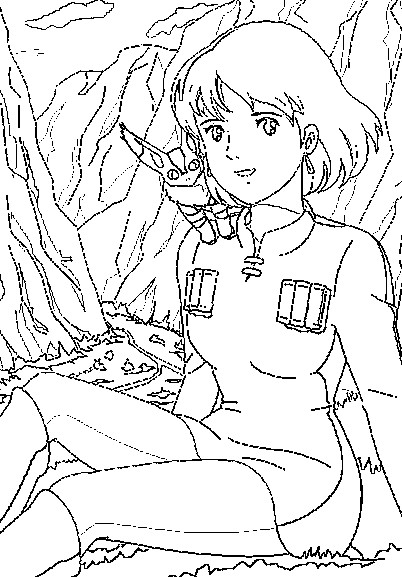 Coloring page Nausicaa