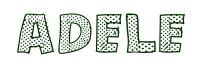 Coloriage à télécharger - Adèle - Fille Prénoms A