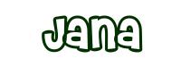 Feuille de coloriage - Jana - Fille Prénoms J