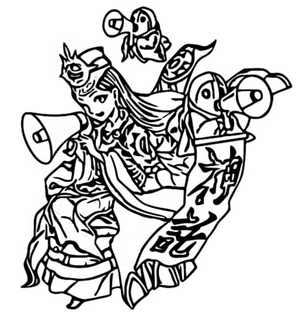 Desenho para colorir Himiko - Monster Strike