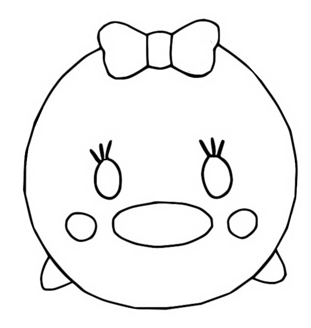 Coloring page Disney Tsum Tsum : Daisy Duck (Mickey & Friends) 4