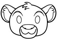 Dibujo para colorear Simba (Lion King)