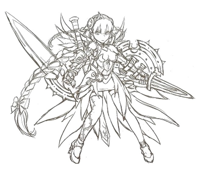 Desenho para colorir Valkyrie