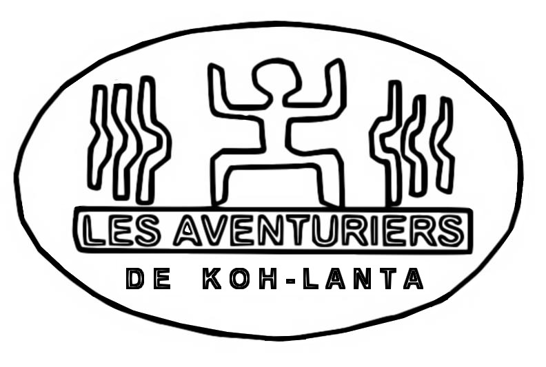Coloriage Logo Saison 1 Les aventuriers de Koh-Lanta